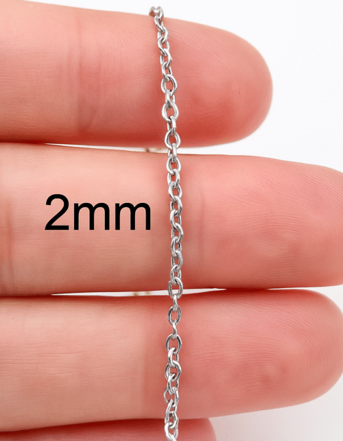 Thin linked 2mm(silver)