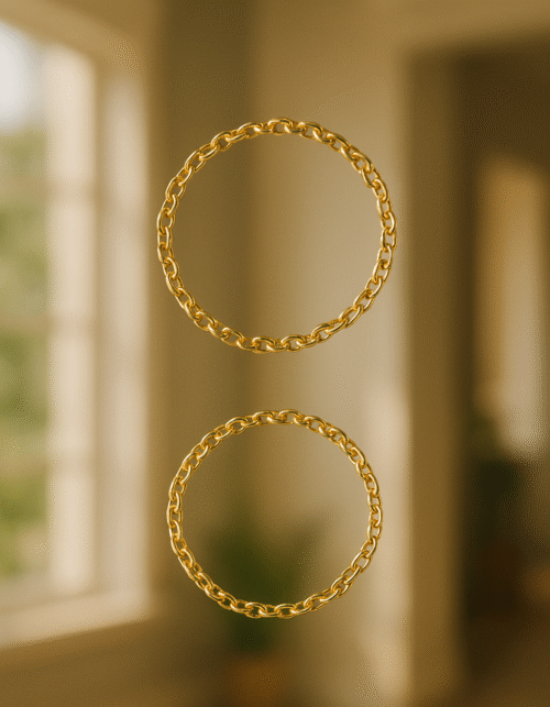 Gold ring chain