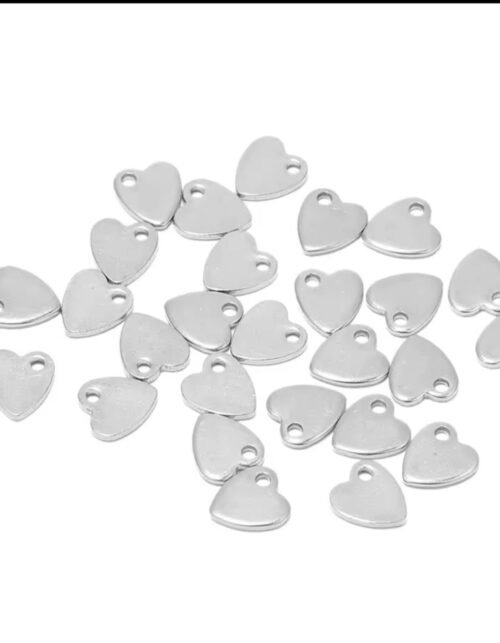 Plain silver heart