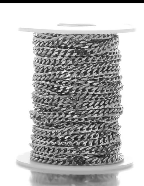 Thick curb 5mm(silver)