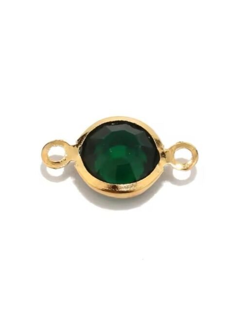 Double sided green stone (oval)