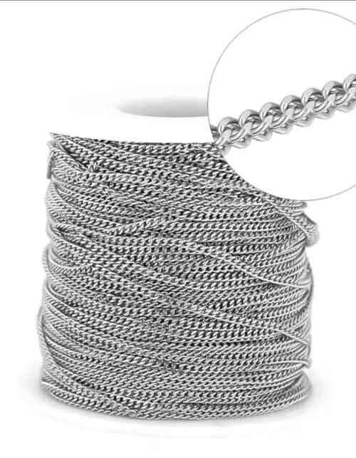 Flat curb 1.8mm(silver)